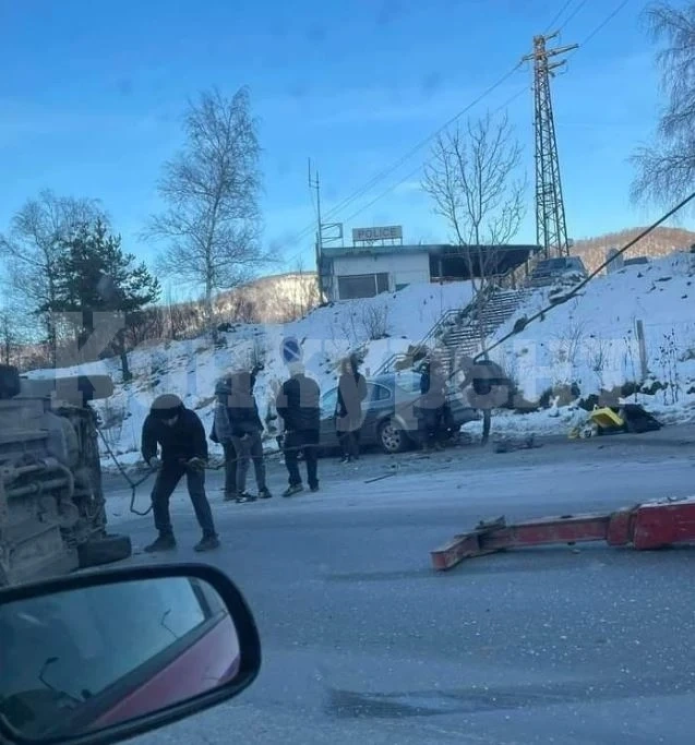 Катастрофа затвори временно АМ „Хемус“ СНИМКИ