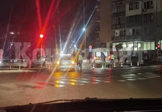 Автомобил удари жена на пешеходна пътека СНИМКА