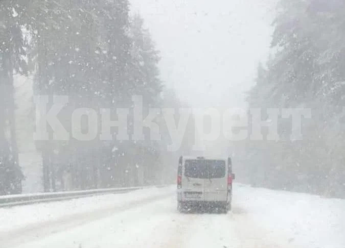 На Петрохан натрупа сняг СНИМКА