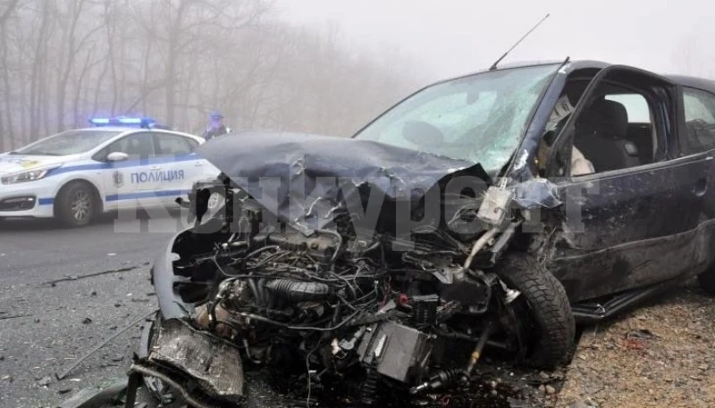 Зрелищна каскада! 33-годишен се заби с „Рено“-то си в крайпътно дърво, пострадал е спътникът му