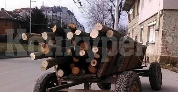 Иззexa каруца с незаконни дърва във Врачанско