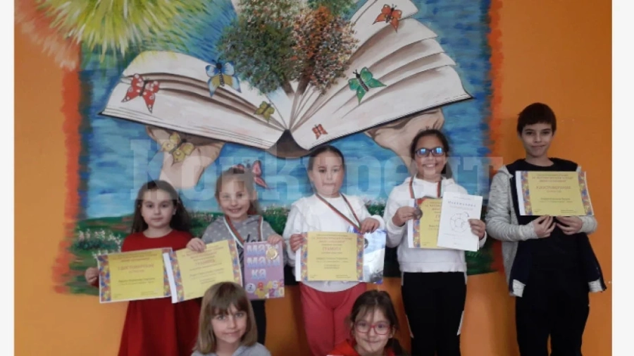 Медали за малките математици в Зверино