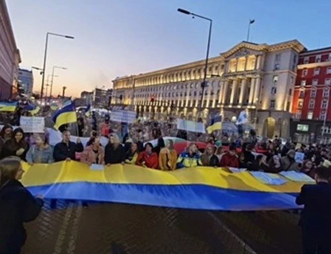 Шествие в подкрепа на Украйна ще се проведе довечера в София