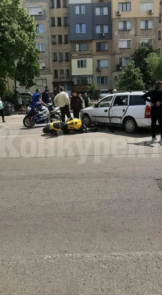 Тежка катастрофа с моторист във Видин