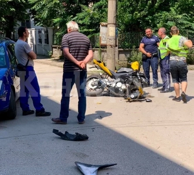 Пиян моторист отнесе контейнер за смет