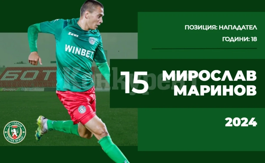 Ботев /Вр/ удължи договора на Мишката до зимата на 2024 г.