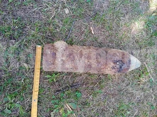 Унищожиха снаряд, открит при изкоп за мазе в Долна Оряховица