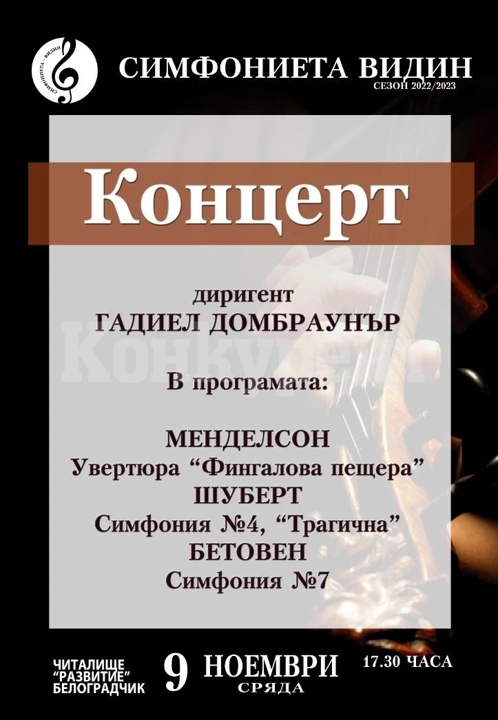 Симфониета Видин гостува в Белоградчик