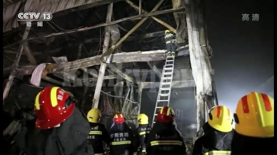 38 души загинаха при пожар в китайски завод