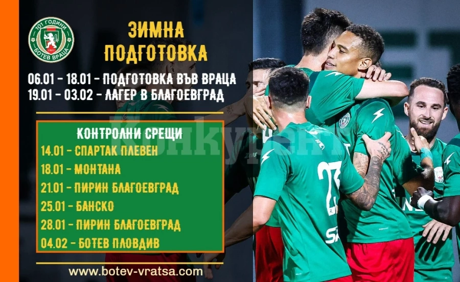 Ботев /Вр/ намери съперник и за шестата контрола