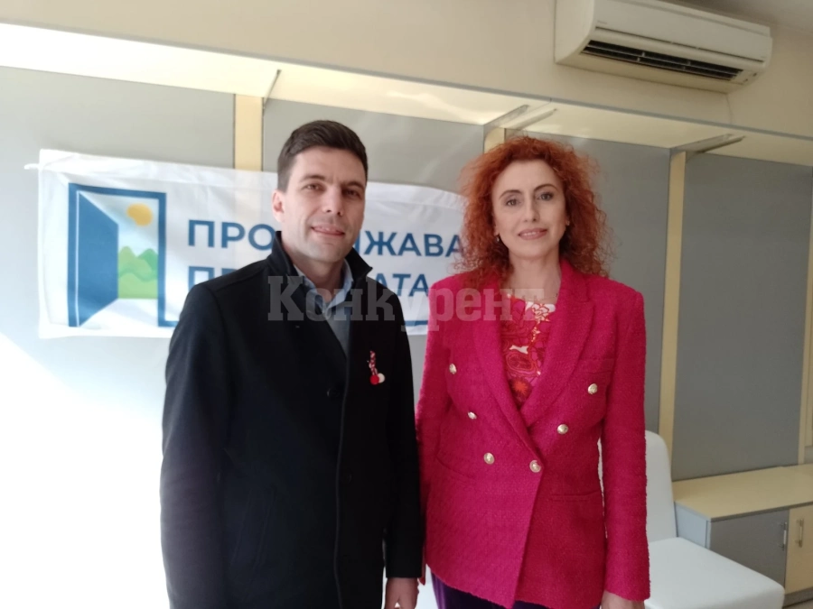 Никола Минчев и Ванина Вецина дадоха старта на кампанията на коалиция ПП - ДБ в Монтана