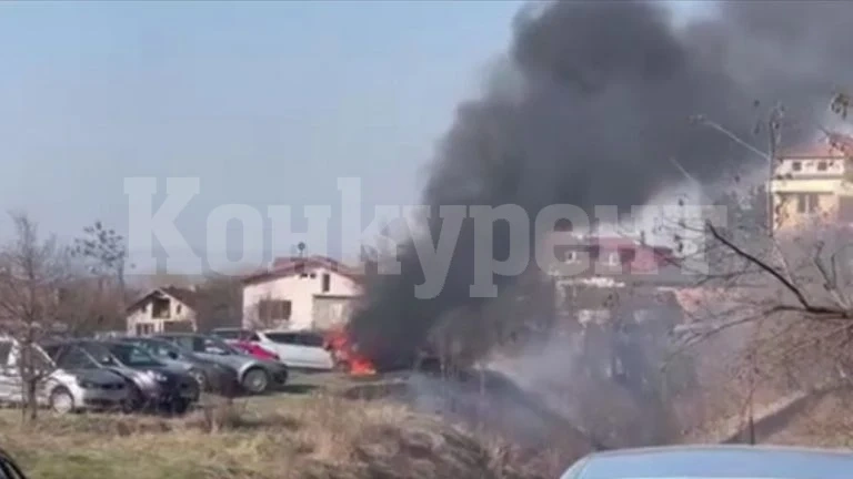 Пожар избухна в кола във Видин заради техническа неизправност