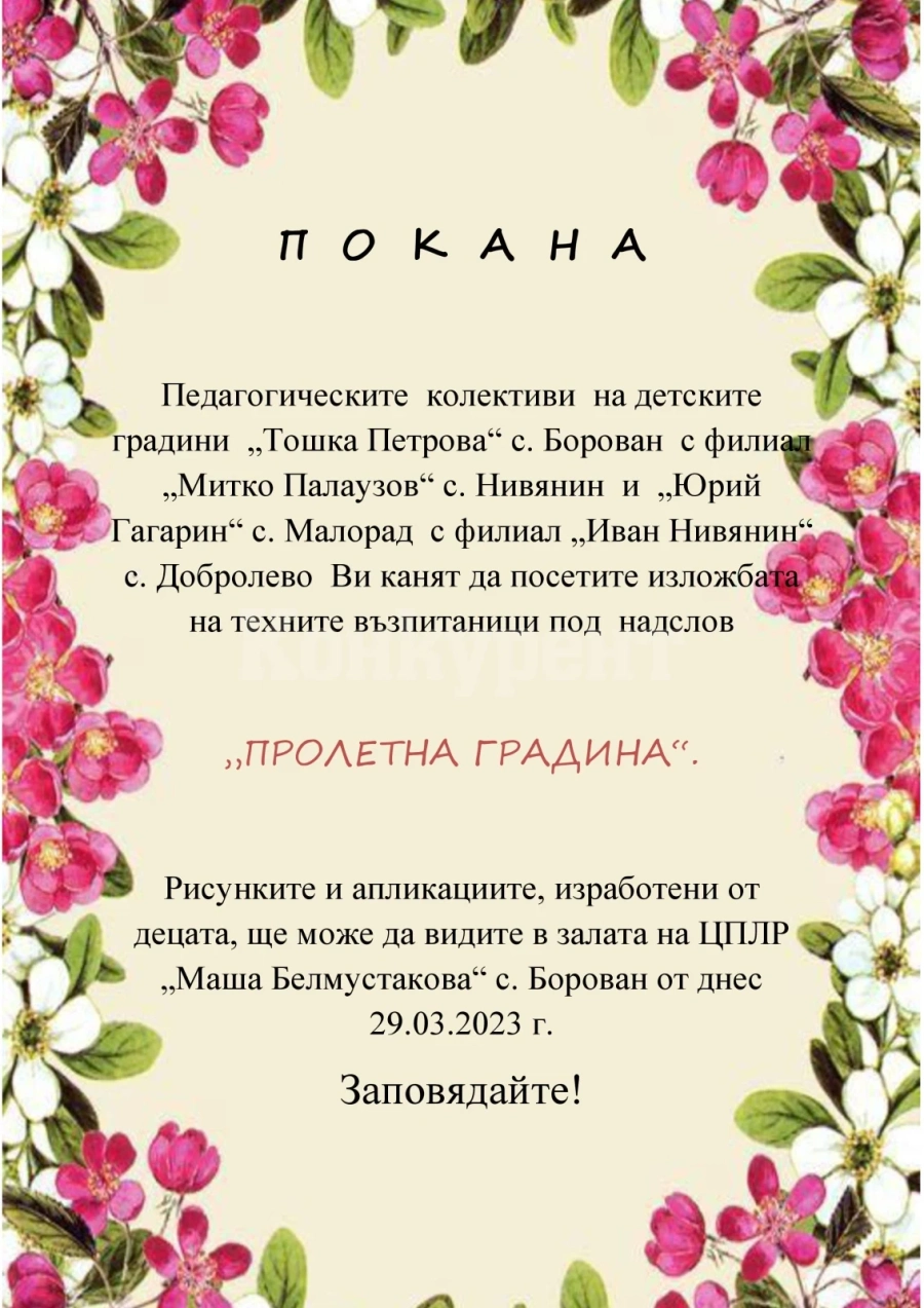 Малчугани подреждат изложба в Борован