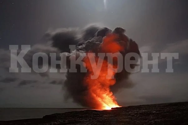 Заваля черен сняг в Италия след ново изригване на вулкана Етна