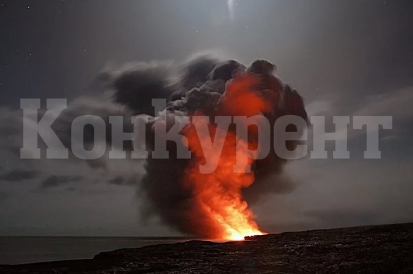 Заваля черен сняг в Италия след ново изригване на вулкана Етна