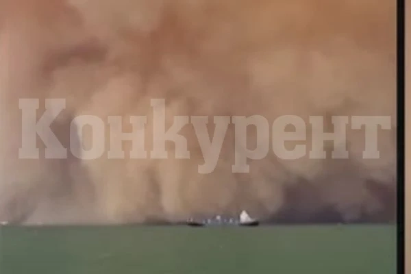 Необичайно силна пясъчна буря в Суецкия канал