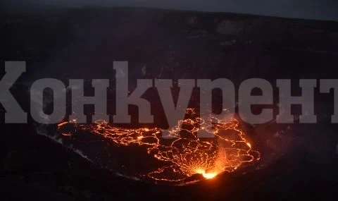 Зрелищно изригване на вулкана Килауеа на Хаваите
