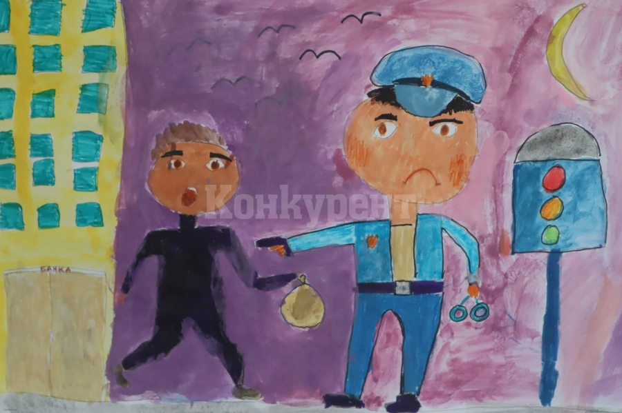 Три рисунки на малки художници от Видинско ще участват в националния етап на конкурса „Аз и Детското полицейско управление“