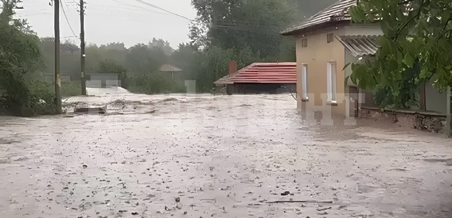 Пожарникари спасяваха инвалид от наводнена къща