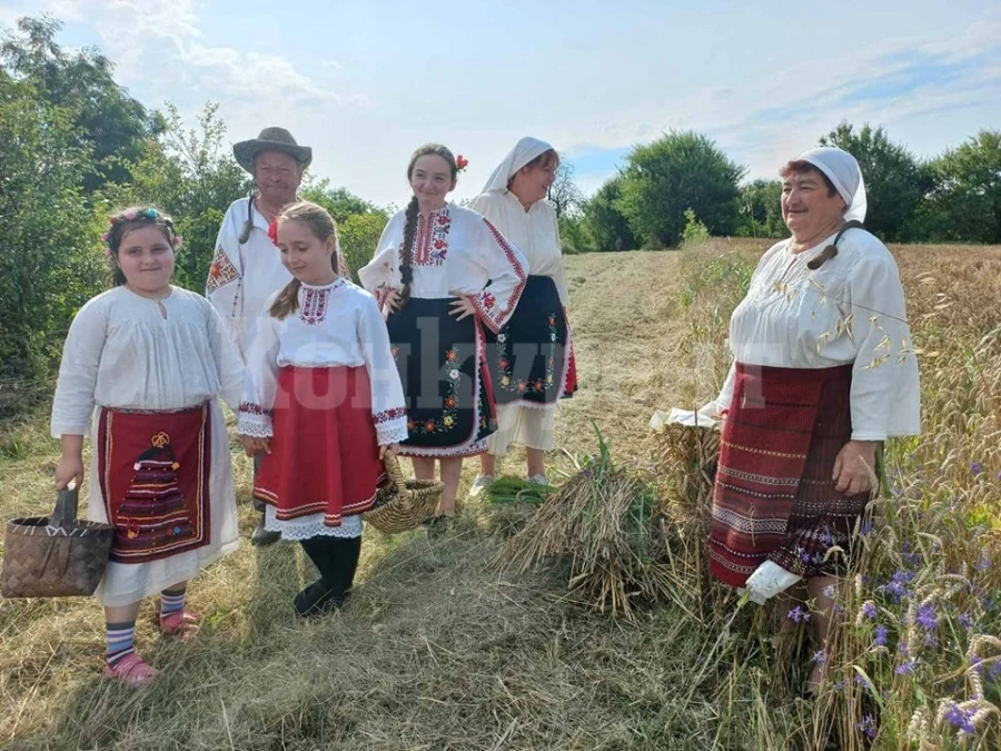 Обичай за жътвата оживя в село Замфирово СНИМКИ
