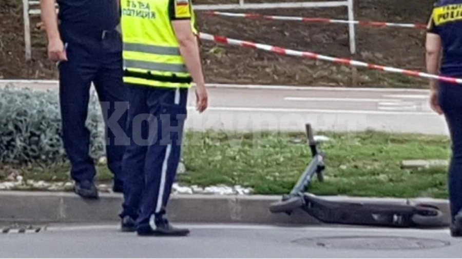 Кола помете хлапе на тротинетка