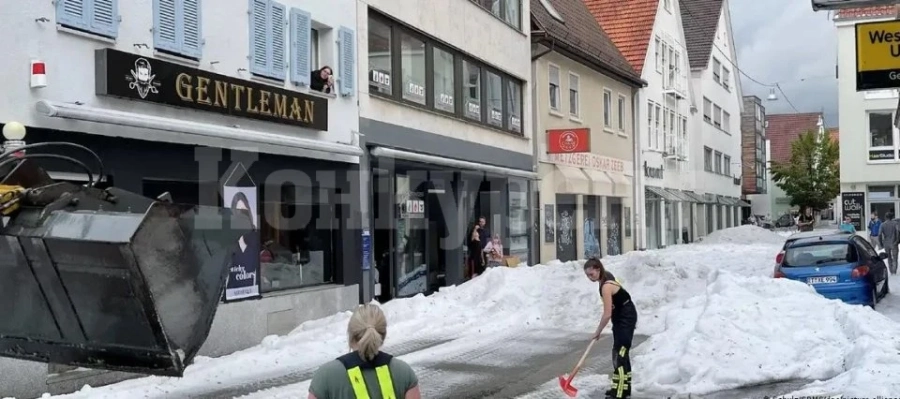 Шантаво време в Европа: потопи в Словения, градушка в Германия, а в Гърция... 