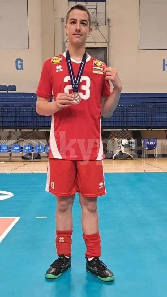 Волейболен талант от Берковица стана европейски вицешампион с U17