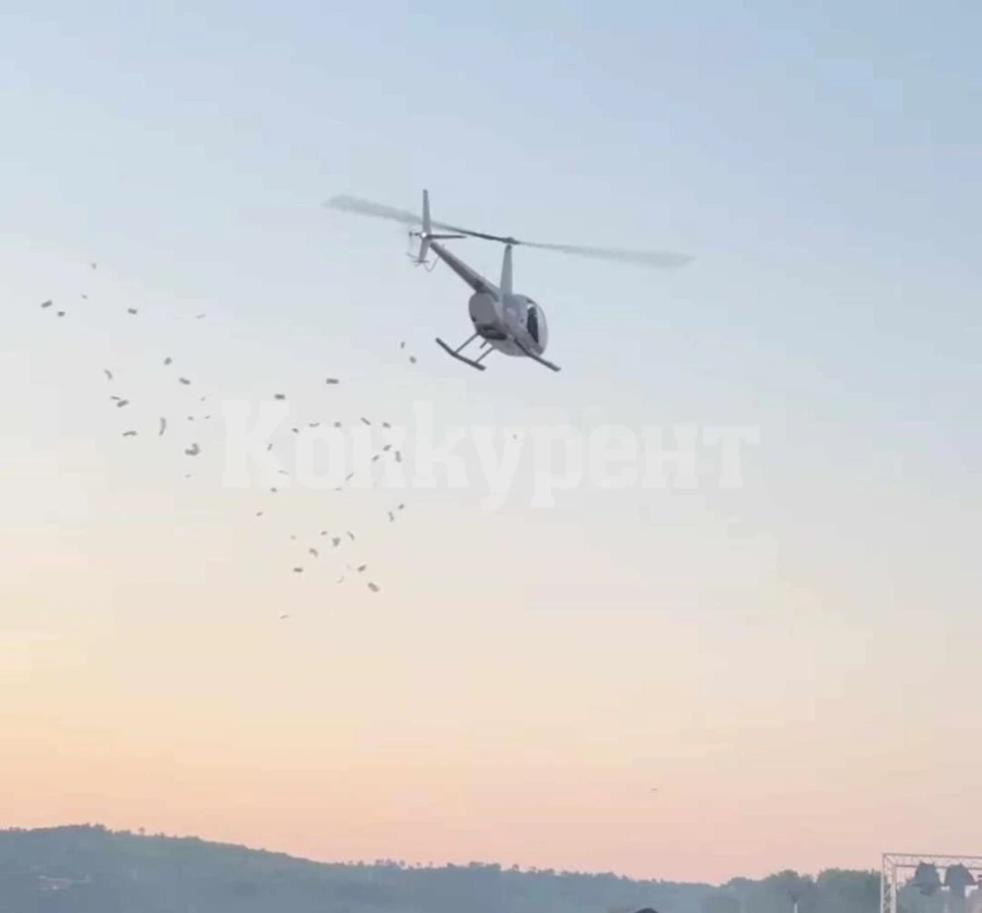 Хеликоптер падна в морето на северната част на гръцкия остров Евбея