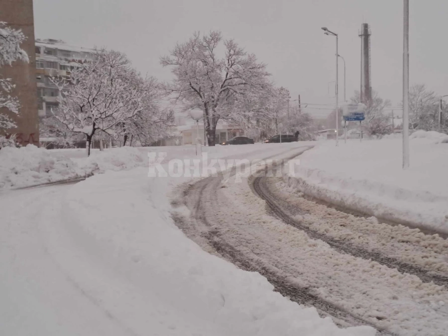 Усложнена е зимната обстановка във Враца, от общината апелират да не се излиза