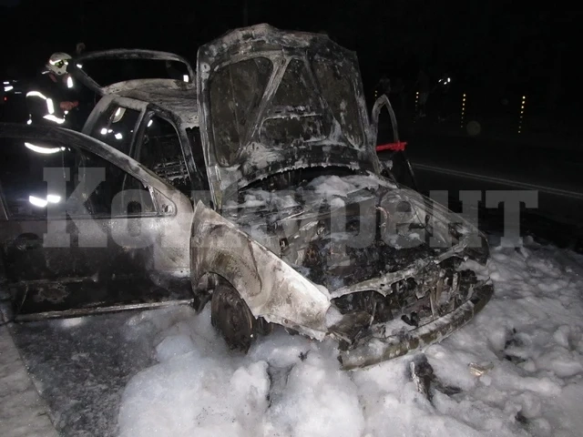 Късо съединение опожари „Опел“ в Селановци