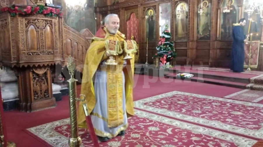 С тържествена литургия отбелязаха Бъдни вечер във видинския храм „Св. Димитър Солунски“