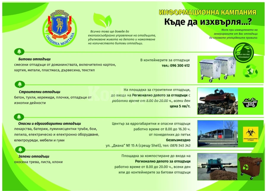 Властта в Монтана поде кампания за събирането на отпадъци