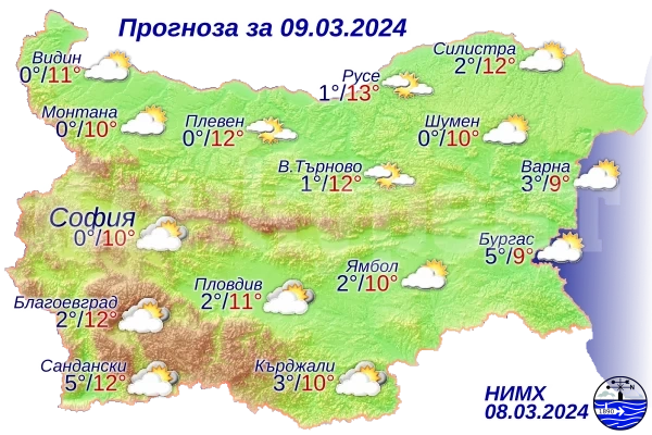 Ето какво време ни очаква днес