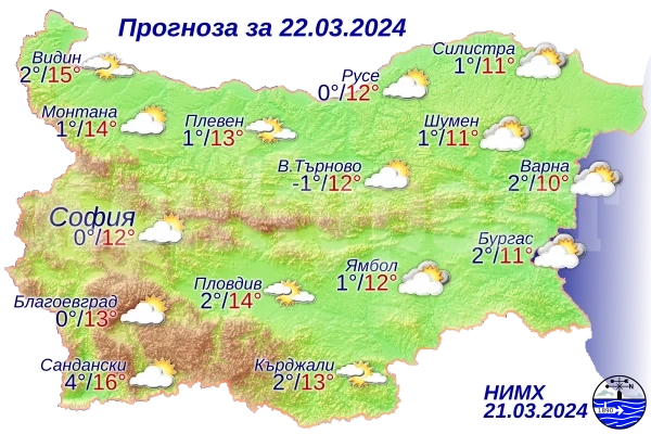 Ето какво време ни очаква днес