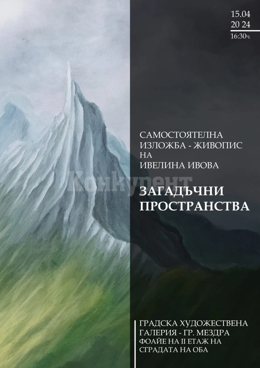 Ивелина Ивова гостува със самостоятелна изложба живопис в Община Мездра СНИМКИ