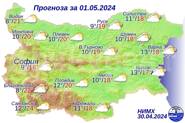 Ето какво време ни очаква днес