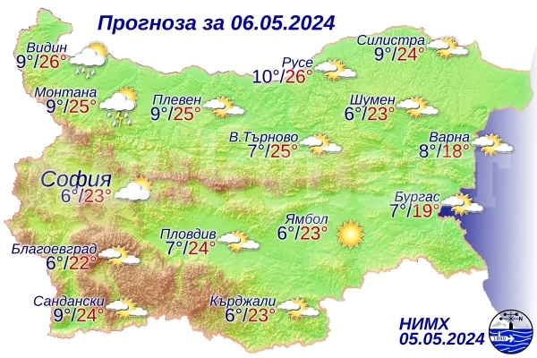Ето какво ще бъде времето днес