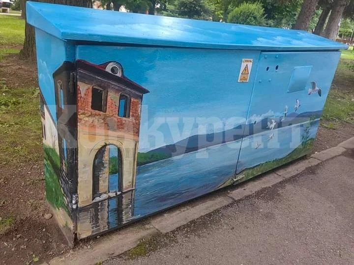 Художничка превръща ел.таблата в Монтана в картини
