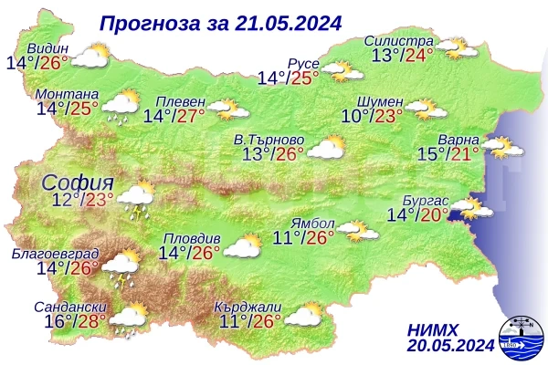 Ето какво време ни очаква днес