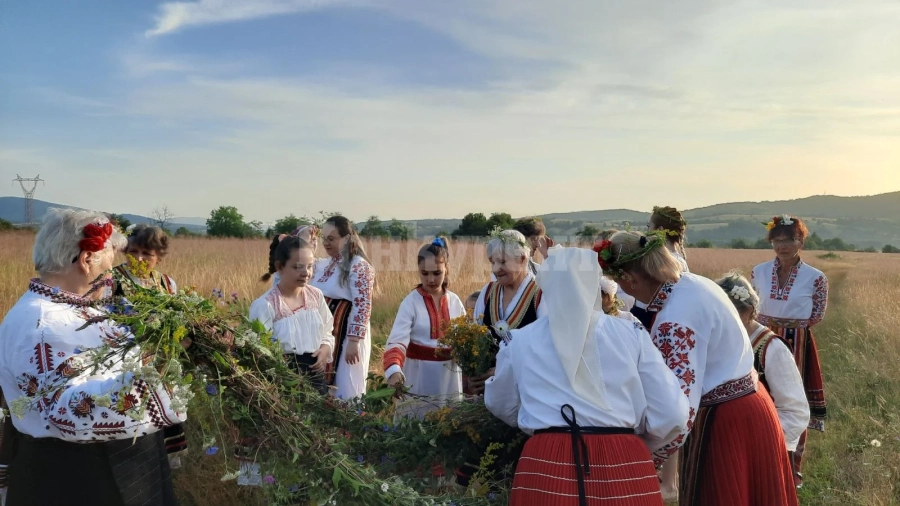 Отбелязаха Еньовден в село Бързия СНИМКИ