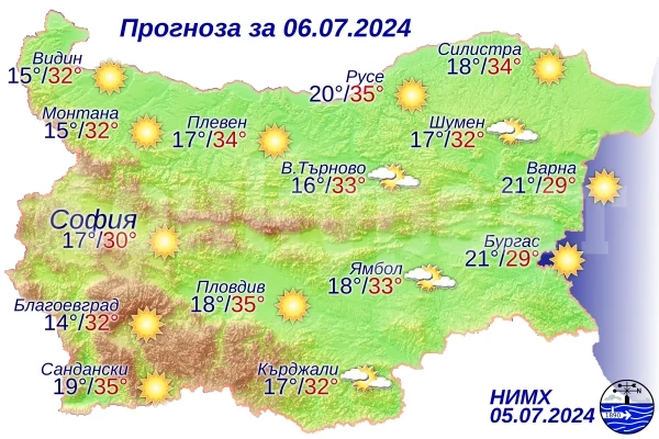 Вижте какво време ни очаква днес