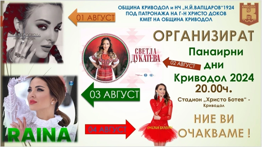 Община Криводол и НЧ „Н. Й. Вапцаров – 1924“ организират традиционен панаир