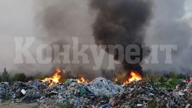 Огромен пожар вилнее във вилна зона край Лом, гори и в ромската махала на Монтана