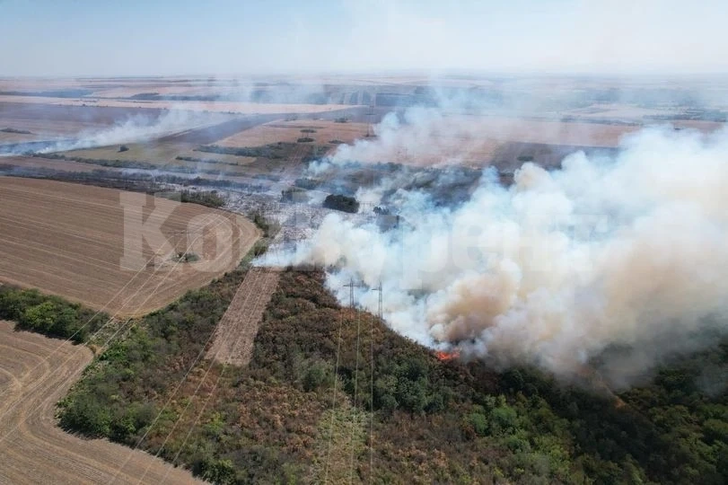 Пожар в района на Мизия