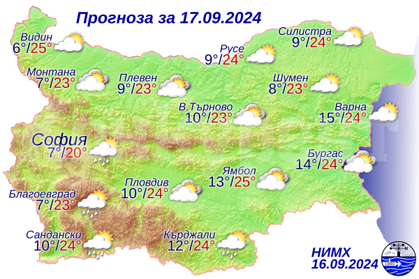 Ето какво ще бъде времето днес