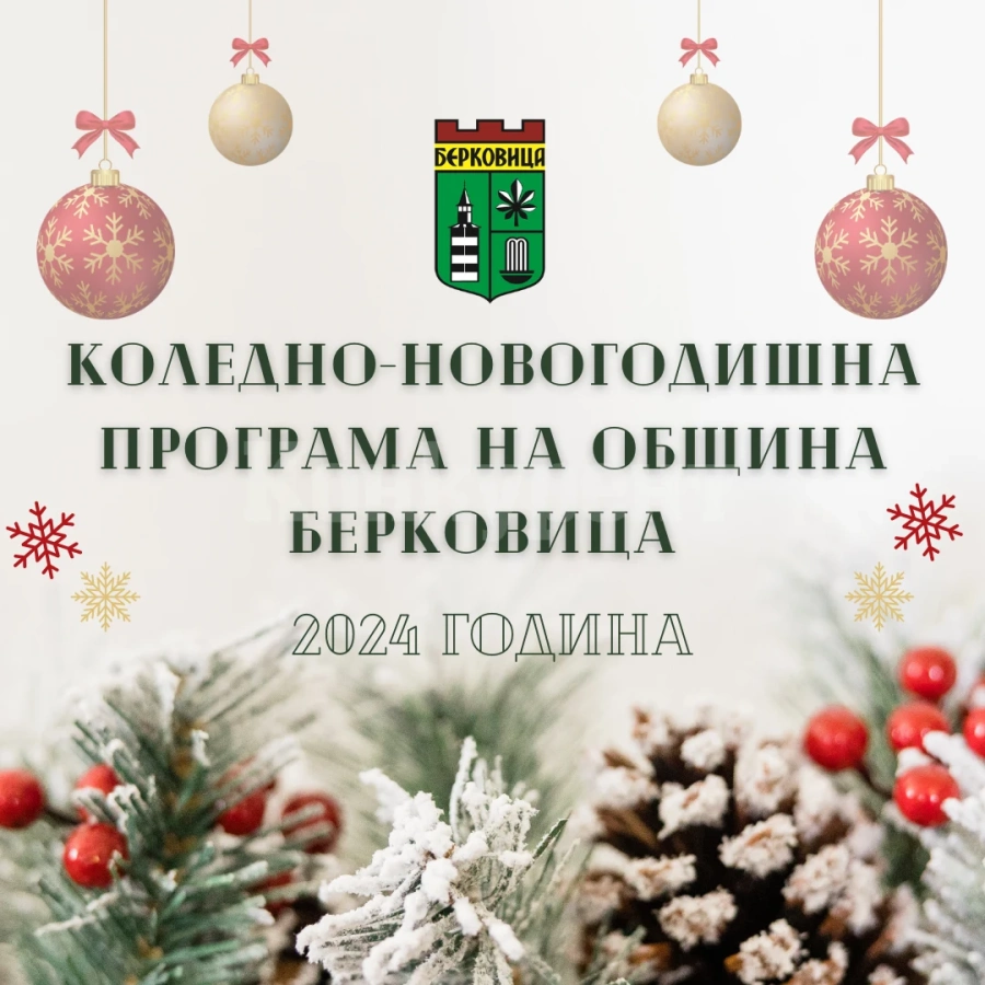 Берковица с богата коледно-новогодишна програма