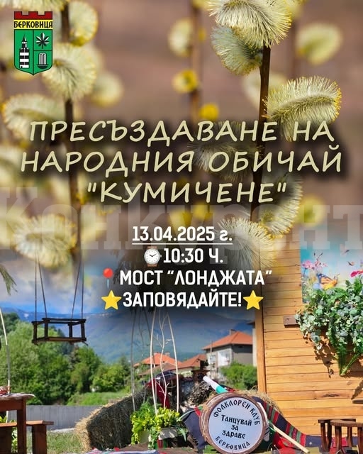Берковица отбелязва Цветница с народния обичай \