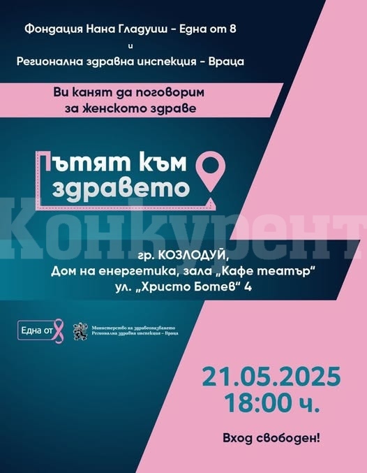 Козлодуй е първа спирка по проекта на фондация Една от 8 – „Пътят към здравето”