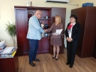 Видинският кмет получи плакет от Регионалната библиотека