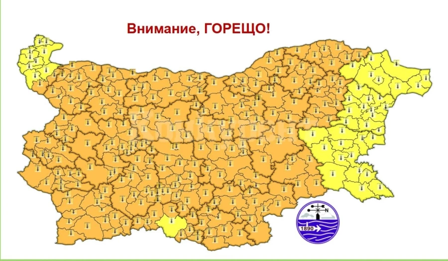 Още по-горещо във вторник - оранжев код за жеги в цяла България и до 42 градуса